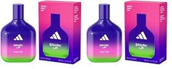 Adidas Vibes Spark Up Eau de Parfum, per Tutti, Energizzante e Intrigante, Profumo a Lunga Durata, Arancia Dolce e Pepe Nero 100 ml (Confezione da 2)