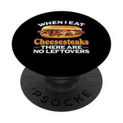Philly Food Cheesesteak Sin sobras Philly Cheesesteak PopSockets PopGrip Adhesivo