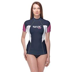 Seac RAA Short Evo Rashguard met Korte Mouwen voor Dames; UV Zwem- en Snorkeltop