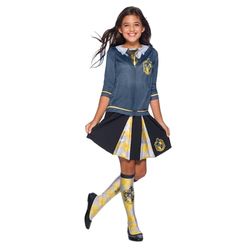 Rubie's 641271M - Disfraz de Hufflepuff para niñas, multicolor, mediana edad 5-7, Día Mundial del Libro