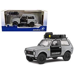 Solido S1807302 1:18 1980 Lada Niva Vlada-grå samlarobjekt miniatyrbil