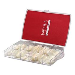 BIFULL Lot de 100 Faux Ongles pour manucure Naturelle, Noir, Estandar
