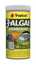 3-ALGAE GRANULAT 250ml / 110g - Mangime universale per pesci d'acqua dolce e marini, in granuli