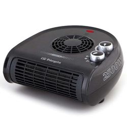 Orbeg Ozo FH 5032 Verwarming, twee standen, ventilatorfunctie met koude lucht, onmiddellijke warmte, instelbare thermostaat, draaggreep, 2500 W