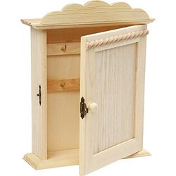 Creativ Company Armadietto portachiavi, dimensioni 18 x 6 x 22 cm, legno di pino, 1 pezzo