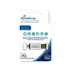 MediaRange Mobile USB 2 i 1 OTG, USB-flash-enhet, 32 GB