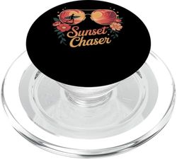Sunset Chaser surfeando vibraciones tropicales PopSockets PopGrip para MagSafe