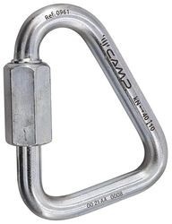 CAMP Unisex Delta Quick Link Z/Plaat 10mm - Gepolijste Karabijnhaak