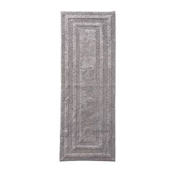 Eddie Bauer | Tapis de Bain 100, Ultra Doux, Tissu tufté pour Une durabilité et Un Entretien Facile, Coton, Gris chromé, 60 x 22 cm