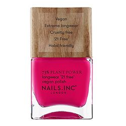 Nails.INC 73% Plant Power Nail Polish, Long Lasting Nail Color Lasts Up to 10 Days, Quick Drying, Cruelty Free, Vegan, 21 Free Formula, Mindfulness Mantra, (14 ml)