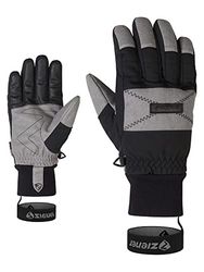 Ziener GENDO - Guanti da sci da uomo, traspiranti, impermeabili, alla moda, colore nero, 8,5