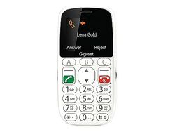 Gigaset GL390 wit GSM - mobiele telefoon voor senioren met SOS-noodoproepknop, groot 2,2 inch kleurendisplay - eenvoudige bediening grote enkele toetsen, compatibel met gehoorapparaat, compacte