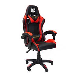 Office Chair King Gaming stol med två Kuddar Lombari Justerbar 90563R