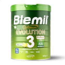 Blemil 3 Optimum Evolution | 800g | Preparado Lácteo en Polvo para Niños de 1 a 3 años - 0% Azúcares Añadidos, sin Aceite de Palma