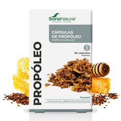 Soria Natural Propóleo Puro 100% Natural - Complemento Alimenticio con Propolis - Aumenta las Defensas y Regula Sistema Inmunológico, Antiséptico y Antiinflamatorio - 30 cápsulas