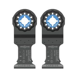 Bosch Starlock OSL114C-2 Lot de 2 lames de coupe plongeante en carbure pour outil multifonction oscillant 3,8 cm