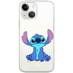 Ert Group custodia per cellulare per Iphone 13 originale e con licenza ufficiale Disney, modello Stitch 006 adattato in modo ottimale alla forma dello smartphone, parzialmente trasparente