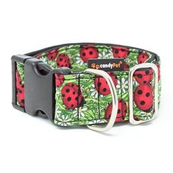candyPet® Click Dog Collar - Ladybugs