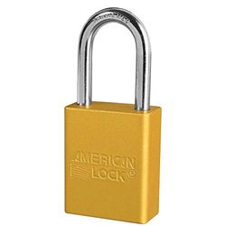American Lock -A1106YLW hänglås, KD, gul, 1/4 tum Dia.