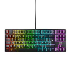 CHERRY XTRFY K4V2 TKL, Teclado Gaming con Cable sin Bloque Numérico, Disposición Alemania (QWERTZ), Iluminación RGB, Switches Mecánicos MX2A RED, Negro