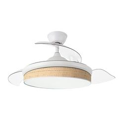 Eden pulse Ventilator, wit, 91D, 3 uitklapbare vleugels, 72 W, afstandsbediening, timer, 37/52 x 40/91 cm