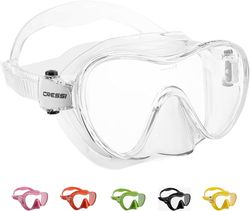 Cressi F1 Mask, Óculos de mergulho monolente, tecnologia Frameless, Talla única