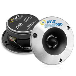 Pyle PDBT18 3,75-inch aluminium Bullet titanium hoogtoon hoorn