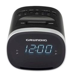 Dubbele wekker met radio, led-display, snooze-functie en instelbare alarmen, ideaal voor eenvoudige start van de dag.