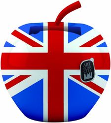 Laad 'N' Fruits Apple Union Jack Docking Station voor Smartphones en Mp3 Player