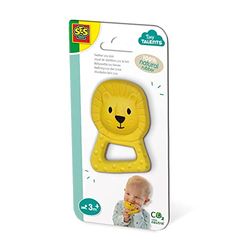 SES Creative 13161 Bijtring Lou Lion-100% Natuurlijk Rubber, Multi, One Size