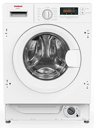 Corberó E-CLAMI8421INV Lavadora Integrable Carga Frontal, 8 Kgs, 1400 RPM, Inverter, Display LED, Color Blanco, 16 P-, Inicio Diferido, Lavado Rápido 15 Min., E. Energética B