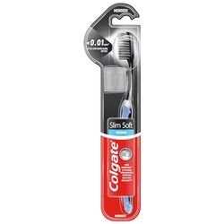 Colgate spazzolino Slim Soft al carbone pulizia profonda, morbido
