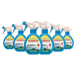 ORPHEA, Salvalana Antiacaro, Spray Disinfestante da Usare in Camere da Letto, su Materassi, Cuscini, Divani e Coperte, Non Macchia, Profumato, 6 Confezioni da 150ml
