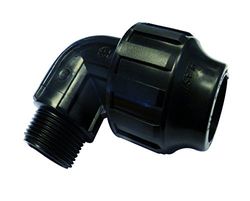 S&M 's & m raccord coude Filetage mâle 32 mm x 1, Couleur Noir