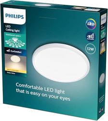 Philips Myliving Plafonnier Twirly Blanc 1x12W, 2700K
