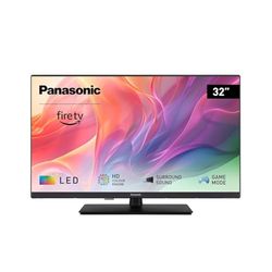 Panasonic TV-32S55AEZ, S55-serien, 32-tums Full HD LED Smart TV, 2024, Fire TV, HD Colour Engine, HDR, Alexa röststyrning, spelläge, mediaspelare, exceptionell visuell upplevelse
