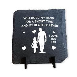 Red Ocean Dad Gifts From Daughter Father And Daughter Gift Slate Plaque Dad Daughter Gift Dad Gifts For Christmas Birthday Gift For Dad I Love You Dad Gift Novelty Gift For Dad Gift For Him Keepsake