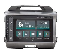 Costum Fit Bilradio för Kia Sportage Android GPS Bluetooth WiFi USB Full HD Touchscreen Display 9" Easyconnect