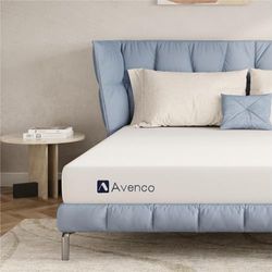 Avenco Matelas Mousse 135x190, Hauteur 16 cm, Matelas de Lit d'Adulte et d'enfant, Matelas 7 Zones de Soutien, Tissu de Souple, Confort Mi-Ferme, Amovible et Lavable, Ultra Respirante, Oeko-TEX