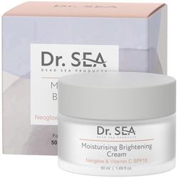 DR. SEA - Crema Idratante Illuminante con Vitamina C & NEOGLOW - Pelli Secche & Stanche - Idratazione Intensa, Anti-Età & Uniformità dell’Incarnato - Senza Parabeni & Siliconi - SPF15-50 ml