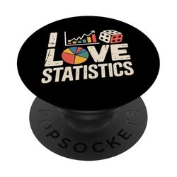 Gráfico circular de dados I Love Statistics Graphs PopSockets PopGrip Adhesivo