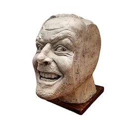Sculpture of The Shining Bookend Library Here’s Johnny Sculpture Resin Desktop Ornament Book Shelf Funny Ornament