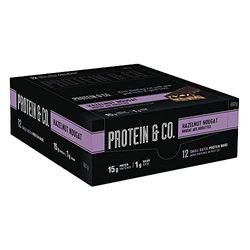 PROTEIN & CO. Protein Bars Hazelnut Nougat 12X55G