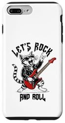 Rock And Roll Cat Guitarist Vintage Rock&Roll Cat Guitar Case for iPhone 7 Plus/8 Plus