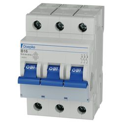 Doepke 09914113 DLS6H B16A - Disyuntor de 3 polos, 6 KA, 3 polos, 16 A, 230 V, 400 V