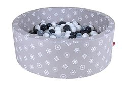Knorrtoys 68176 Soft-Royal 300 balles de Piscine Gris/Blanc/Transparent Gris