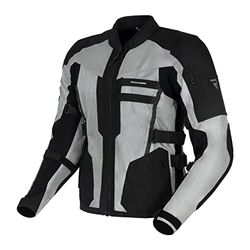 REBELHORN Scandal II Motorcykeljacka Man | Textil | Armbågar och axlar skydd | Stora nätpaneler | Dubbla och tredubbla sömmar | Reflekterande element