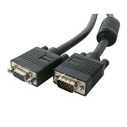 StarTech 25ft VGA - Cables VGA (VGA (D-Sub), VGA (D-Sub), Macho/Hembra, Níquel, Negro)