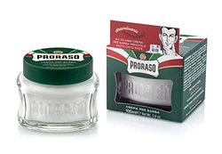 Proraso Creme pré-barbeado, 100 ml, creme facial refrescante para homem, creme de barba hidratante com eucalipto e mentol, verde