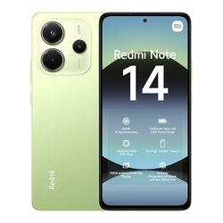 Smartphone Xiaomi Redmi Note 14, 8+256GB, Sistema fotografico con AI da 108MP, batteria da 5500mAh, display Eye-Care da 120Hz, funzionalità AI (caricabatterie non incluso),Verde